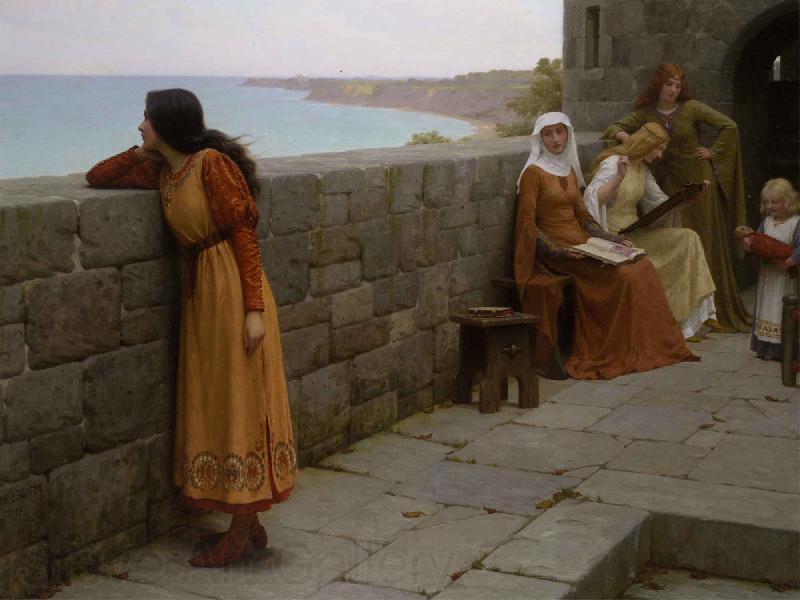 Edmund Blair Leighton The Hostage Norge oil painting art
